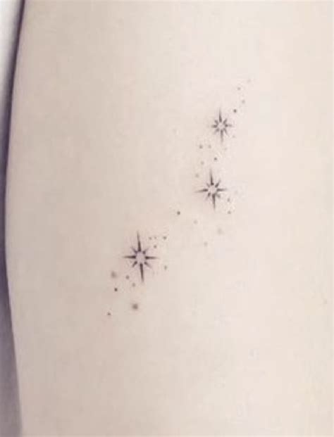 sparkling stars tattoo